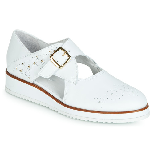 Chaussures Femme Derbies Regard RIXALO V1 NAPPA BLANC Blanc