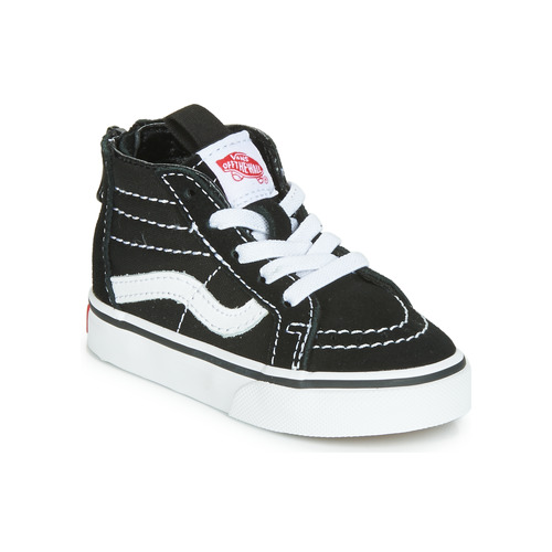 Chaussures Enfant Baskets montantes Vans SK8-HI ZIP Noir / Blanc