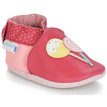 Chaussures Fille Chaussons bébés Robeez FUNNY SWEETS Rose / Blanc