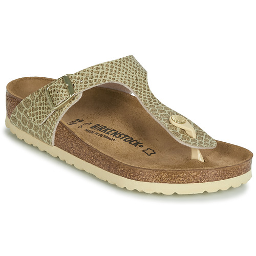 Chaussures Femme Tongs Birkenstock GIZEH Doré