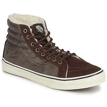 Chaussures Femme Baskets montantes Vans CHUKKA SLIM Marron