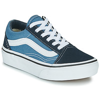 Chaussures Enfant Baskets basses Vans OLD SKOOL Marine / Blanc