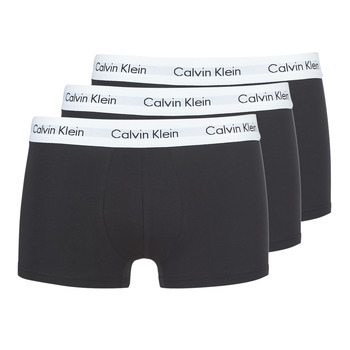 Sous-vêtements Homme Boxers Calvin Klein Jeans COTTON STRECH LOW RISE TRUNK X 3 Noir