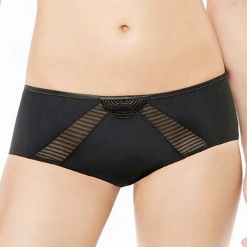 Sous-vêtements Femme Shorties & boxers Lou Shorty Femme Microfibre STRIPES Noir Noir