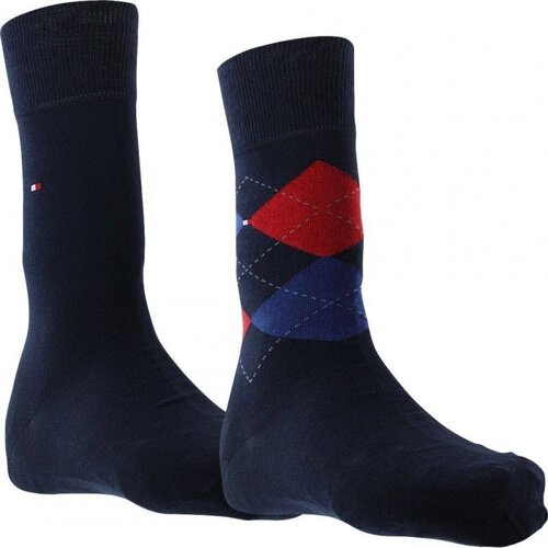 Sous-vêtements Homme Chaussettes Tommy Hilfiger Chaussettes Homme CHECK Noir