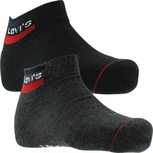 Sous-vêtements Homme Chaussettes Levi's LEVI'S Socquettes Mixte OLYMP Anthracit Noir