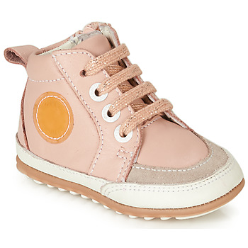 Chaussures Fille Baskets montantes Robeez MIGO Rose 