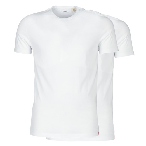 Vêtements Homme T-shirts manches courtes Levi's SLIM 2PK CREWNECK 1 Blanc