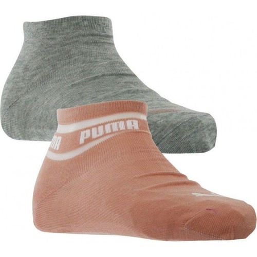 Sous-vêtements Femme Chaussettes Puma Socquettes Femme PLAIN Pêche Souri Gris