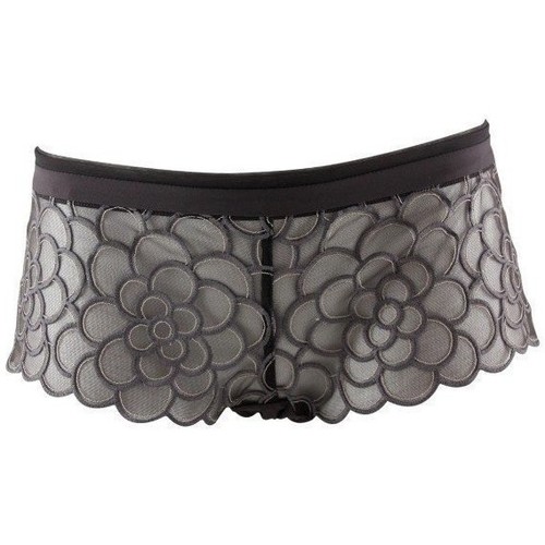 Sous-vêtements Femme Shorties & boxers Lou PARIS Boxer Femme Microfibre  CODE Ardoise Marron