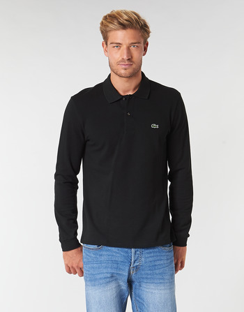 Vêtements Homme Polos manches longues Lacoste L1312 Noir