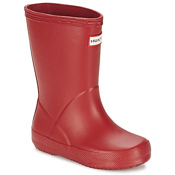 Chaussures Enfant Bottes de pluie Hunter KIDS FIRST CLASSIC GLOSS Rouge