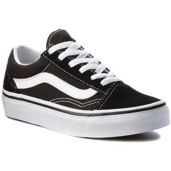 Chaussures Enfant Baskets mode Vans Chaussures basses à lacet pour enfant Old Skool Noir