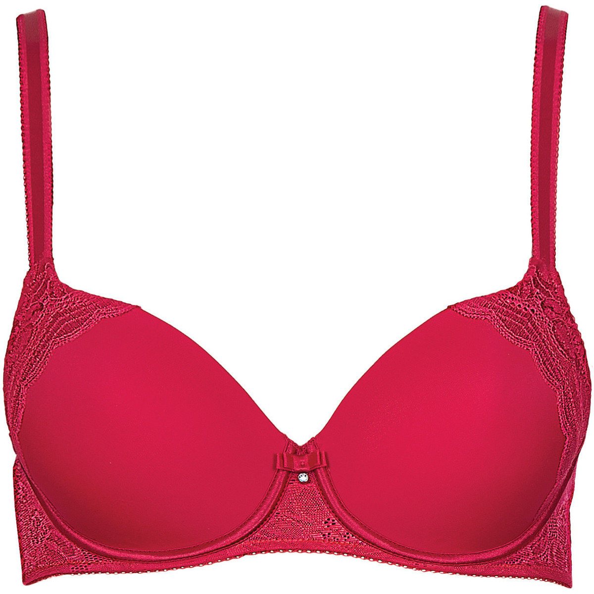 Sous-vêtements Femme Corbeilles & balconnets Lisca Soutien-gorge préformé Evelyn rouge  - bonnets F à H Rouge