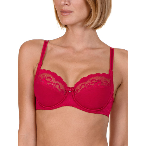 Sous-vêtements Femme Emboitants Lisca Soutien-gorge armaturé Evelyn  rouge - bonnets F à G Rouge