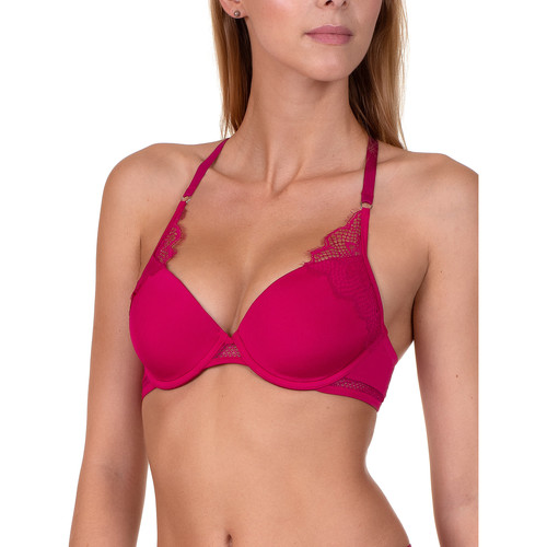 Sous-vêtements Femme Rembourrés Lisca Soutien-gorge push-up Tender Love  rose Rose