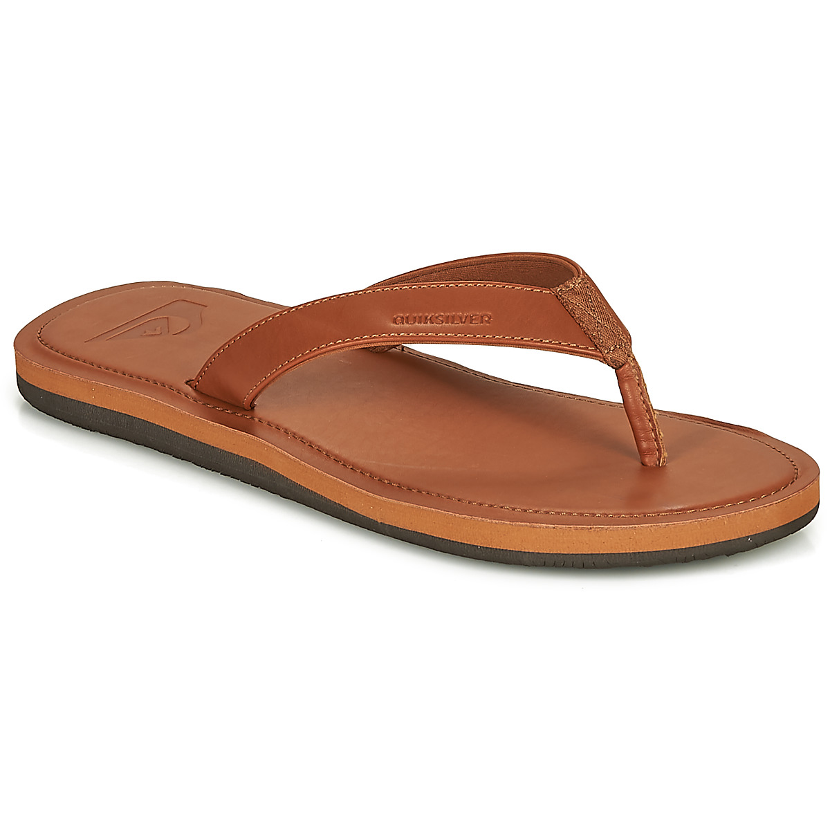 Chaussures Homme Tongs Quiksilver MOLOKAI NUBUK II Marron