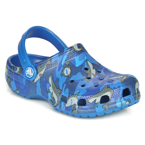 Chaussures Garçon Sabots Crocs CLASSIC SHARK CLOG Blue