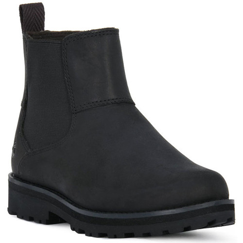 Chaussures Garçon Bottes Timberland COURMA KID CHELSEA Noir