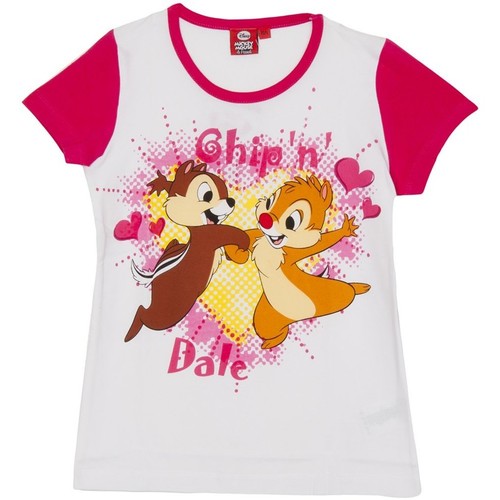 Vêtements Fille T-shirts manches courtes Disney WD26120-FUCSIA Rose