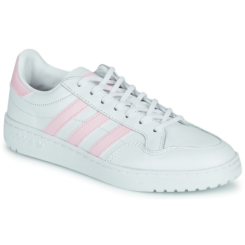 Chaussures Femme Baskets basses adidas Originals TEAM COURT W Blanc / Rose