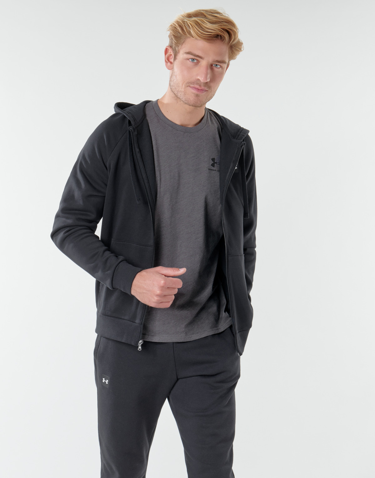 Vêtements Homme Sweats Under Armour UA RIVAL FLEECE FZ Noir