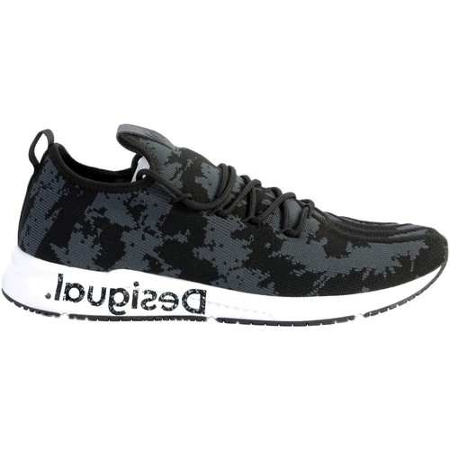 Chaussures Femme Baskets basses Desigual Basket Runner Knit Sock Low Noir