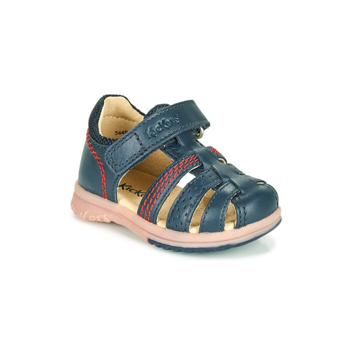 Chaussures Garçon Sandales et Nu-pieds Kickers PLATIBACK Marine