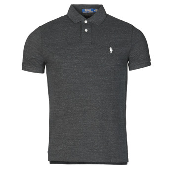 Vêtements Homme Polos manches courtes Polo Ralph Lauren POLO COUPE DROITE EN COTON BASIC MESH Noir