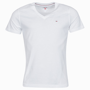 Vêtements Homme T-shirts manches courtes Tommy Jeans TJM ORIGINAL JERSEY TEE V NECK Blanc