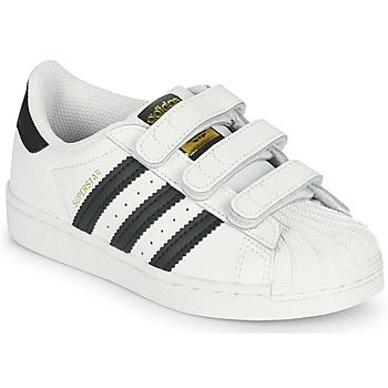 Chaussures Enfant Baskets basses adidas Originals SUPERSTAR CF C Blanc / Noir