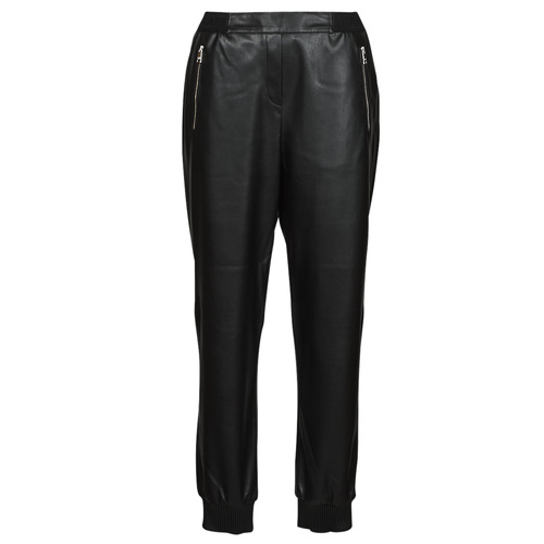 Vêtements Femme Pantalons 5 poches Karl Lagerfeld FAUXLEATHERJOGGERS Noir