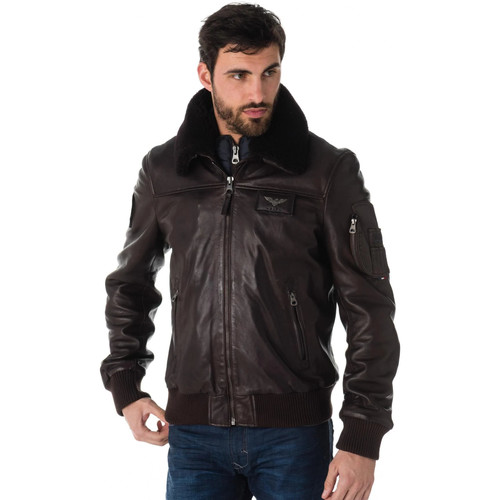 Vêtements Homme Vestes en cuir / synthétiques Redskins RAFAL YCON BROWN Marron