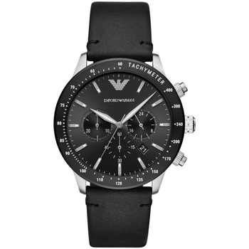 Montres & Bijoux Homme Montre Emporio Armani Montre en acier Noir