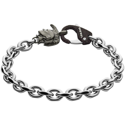 Montres & Bijoux Homme Bracelets Diesel Bracelet en acier Blanc