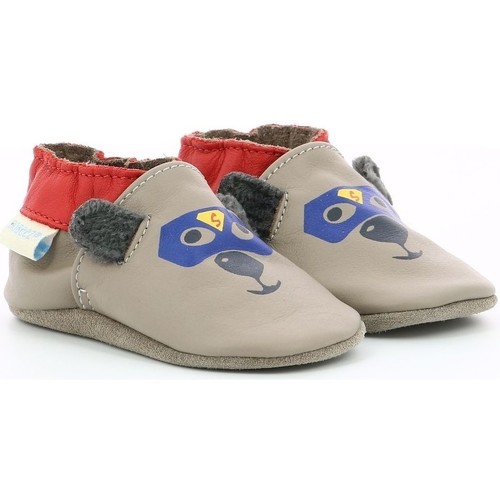 Chaussures Garçon Chaussons Robeez AWESOME BEAR Gris