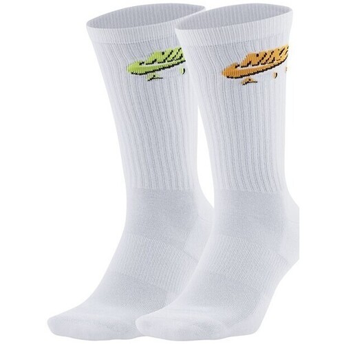 Sous-vêtements Chaussettes Nike LOT DE 2 PAIRES DE CHAUSSETTES  X KIM JONES / BLANC Blanc