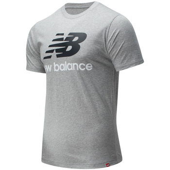 Vêtements Homme T-shirts manches courtes New Balance Essentials Stacked Logo Gris