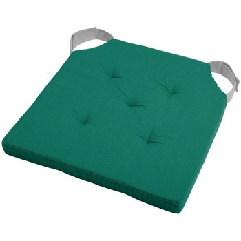 Maison & Déco Galettes de chaise Stof Coussin de chaise attaches scratchs Émeraude 38 x 38 cm Vert