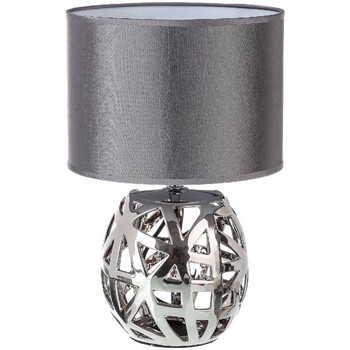 Maison & Déco Lampes à poser Unimasa Lampe céramique argentée Gris