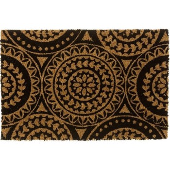 Maison & Déco Tapis Unimasa Paillasson en fibres de coco mandala 60 cm Beige