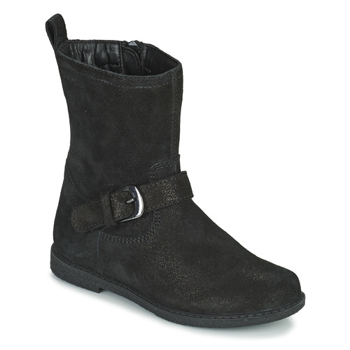 Chaussures Fille Bottes ville Geox SHAWNTEL Noir