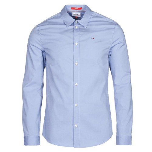 Vêtements Homme Chemises manches longues Tommy Jeans TJM ORIGINAL STRETCH SHIRT Bleu