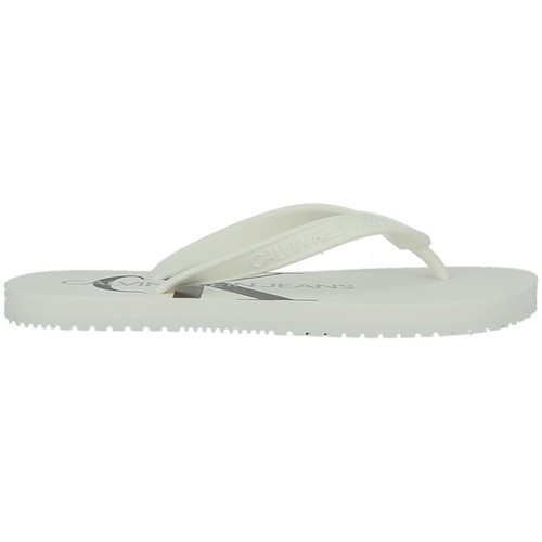 Chaussures Femme Tongs Calvin Klein Jeans BEACH Blanc