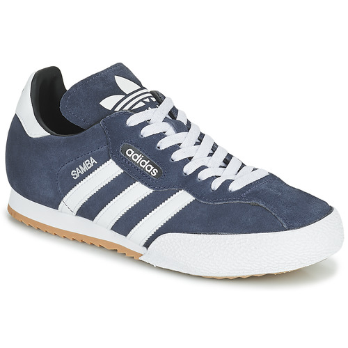 Chaussures Baskets basses adidas Originals SUPER SUEDE Marine / Bleu