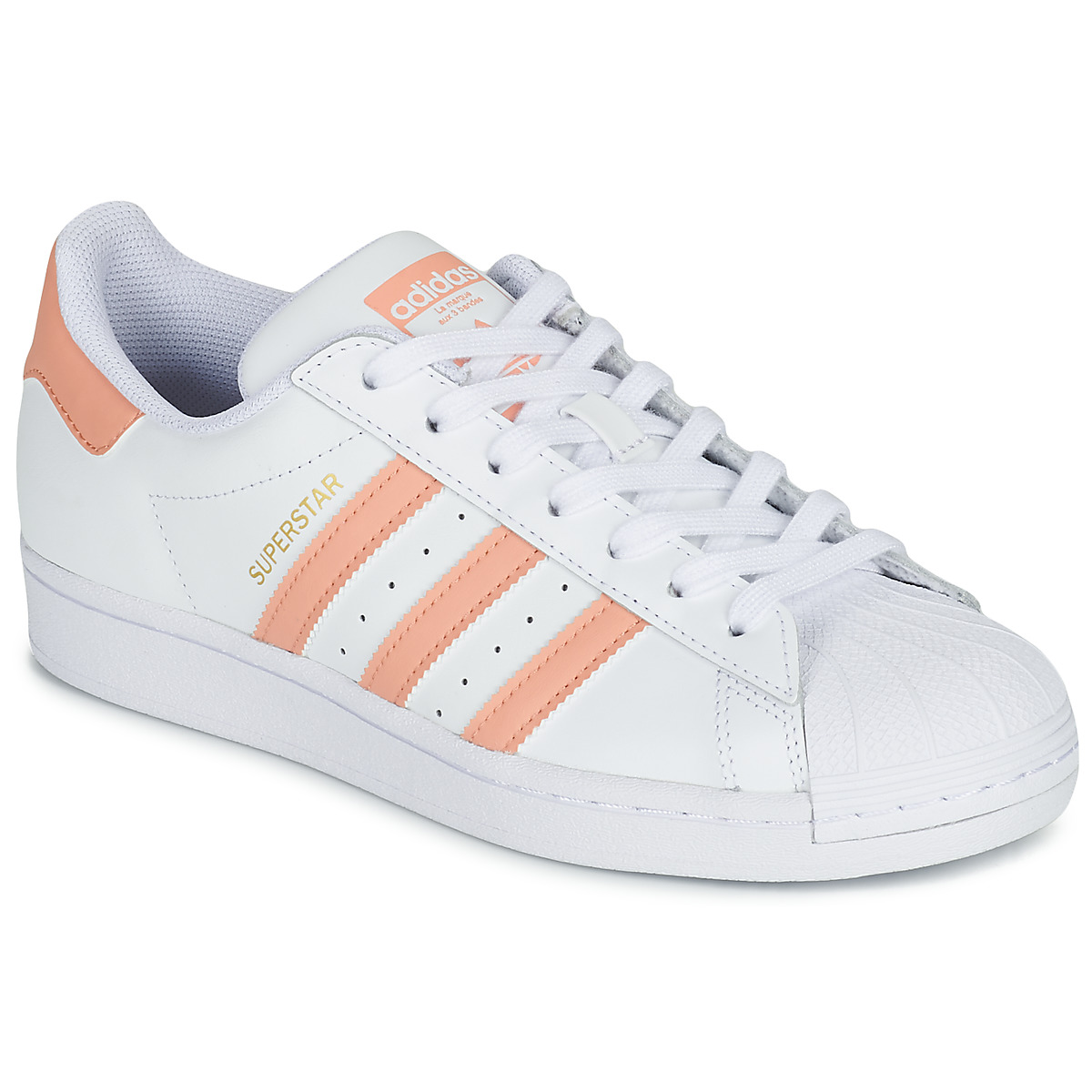 Chaussures Femme Baskets basses adidas Originals SUPERSTAR Blanc / Rose