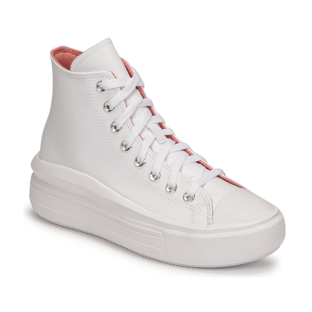 Chaussures Femme Baskets montantes Converse CHUCK TAYLOR ALL STAR MOVE HYBRID SHINE HI Blanc