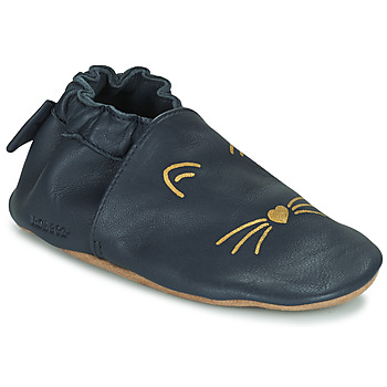 Chaussures Fille Chaussons bébés Robeez GOLDY CAT Marine