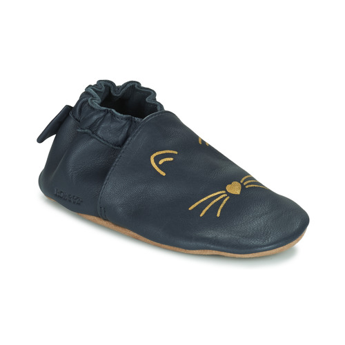 Chaussures Fille Chaussons bébés Robeez GOLDY CAT Marine