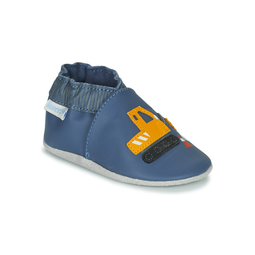 Chaussures Garçon Chaussons bébés Robeez YARD ROAD Bleu / Jaune